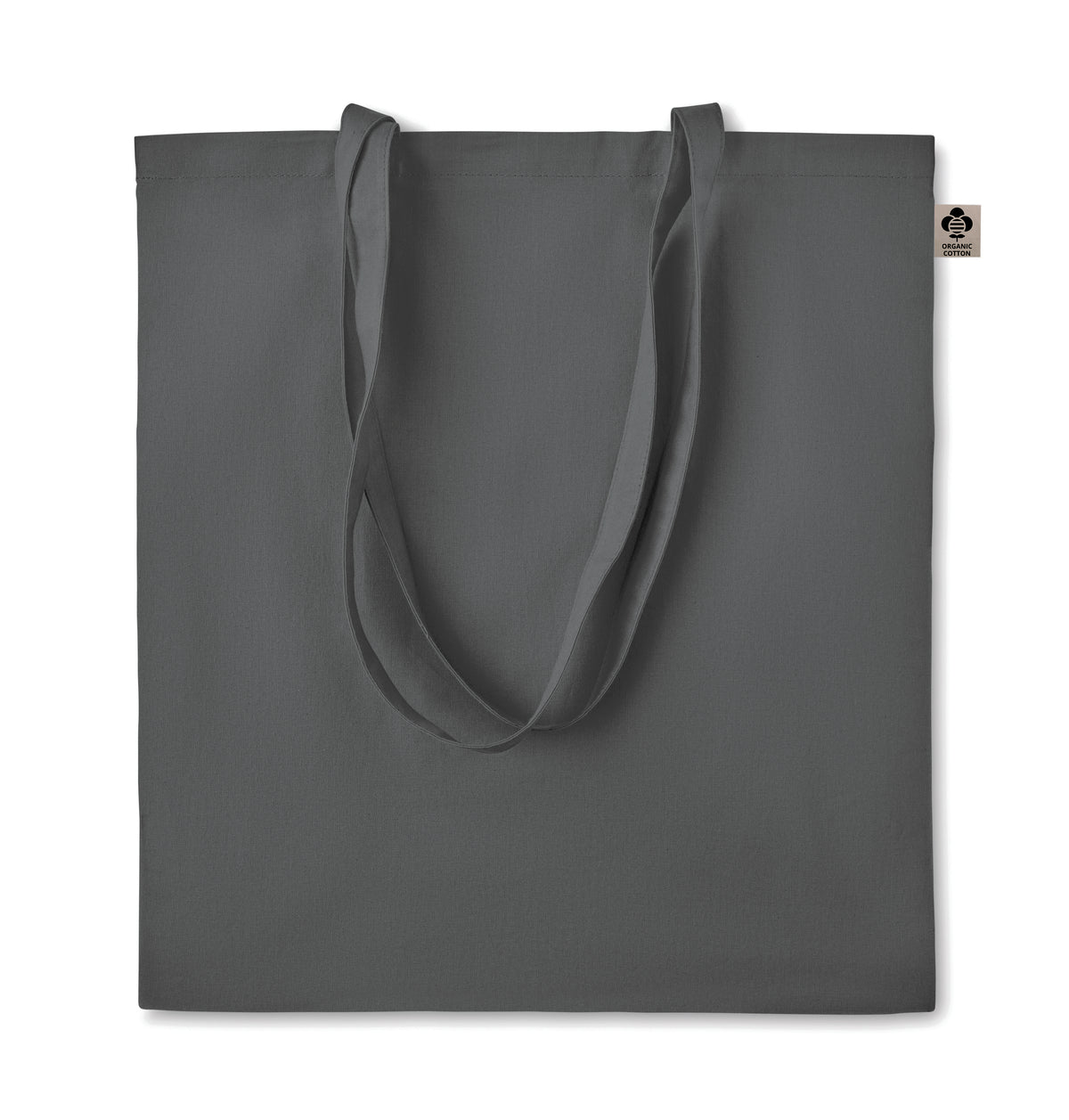 ZIMDE COLOUR – Organic cotton shopping bag – Stone Grey
