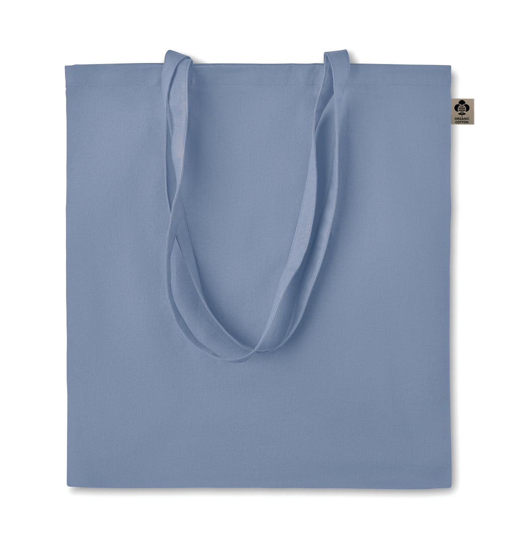 ZIMDE COLOUR – Organic cotton shopping bag – Baby Blue