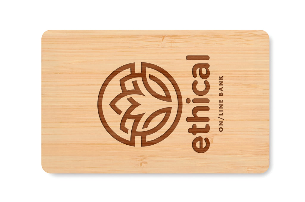 CUSTOS + – RFID card in bamboo material – item picture printed