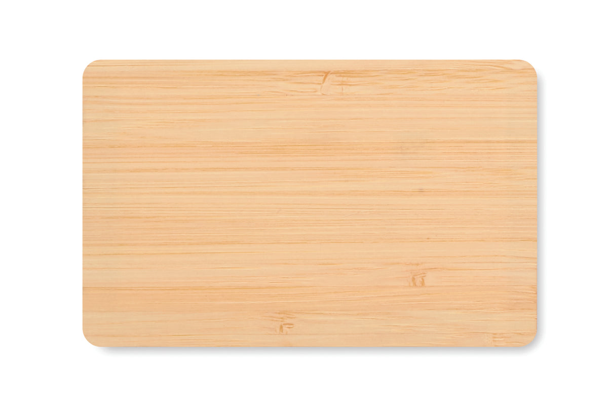 CUSTOS + – RFID card in bamboo material – item picture top