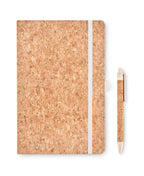 SUBER SET – A5 cork notebook with pen – item picture back