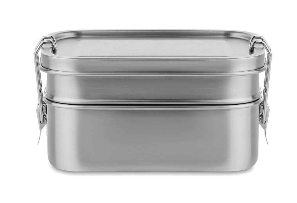 DOUBLE CHAN – Stainless steel lunch box – item picture side