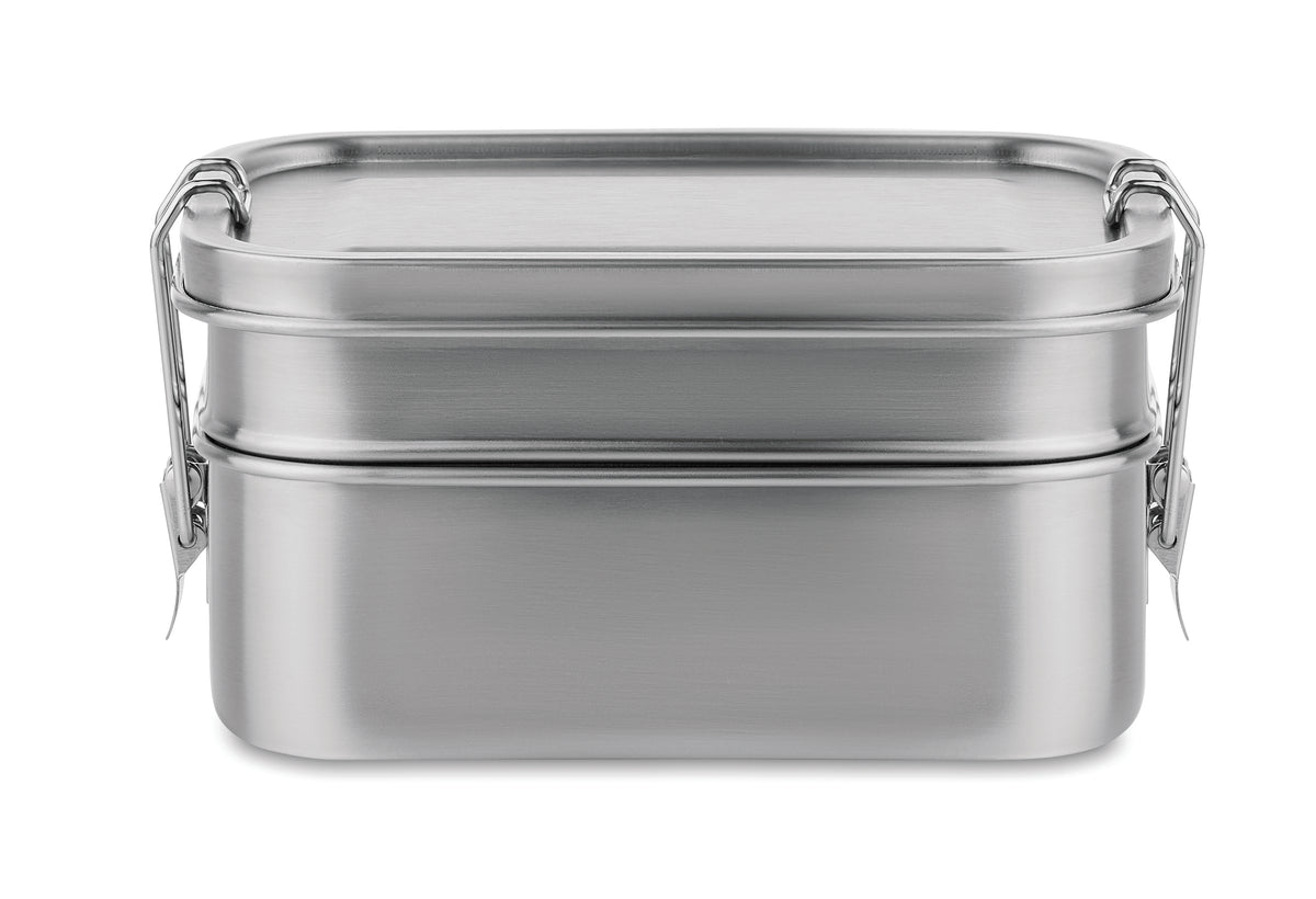 DOUBLE CHAN – Stainless steel lunch box – item picture side