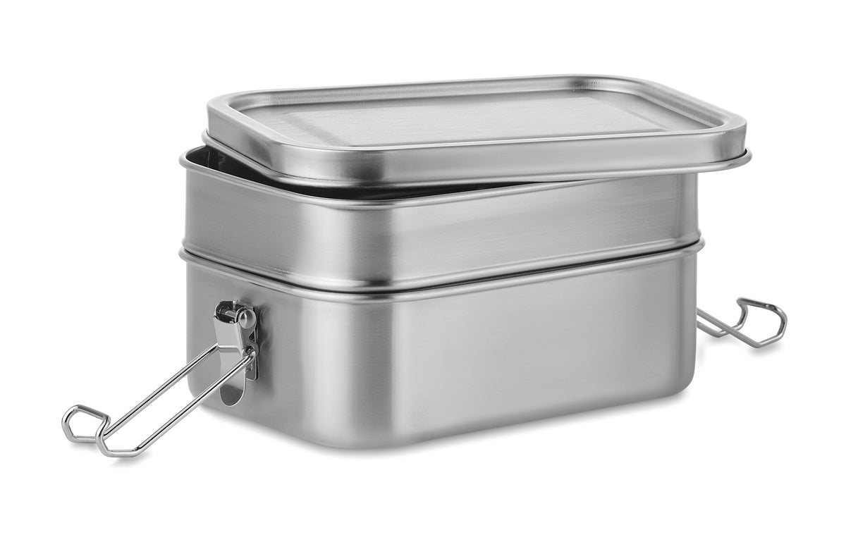 DOUBLE CHAN – Stainless steel lunch box – item picture top