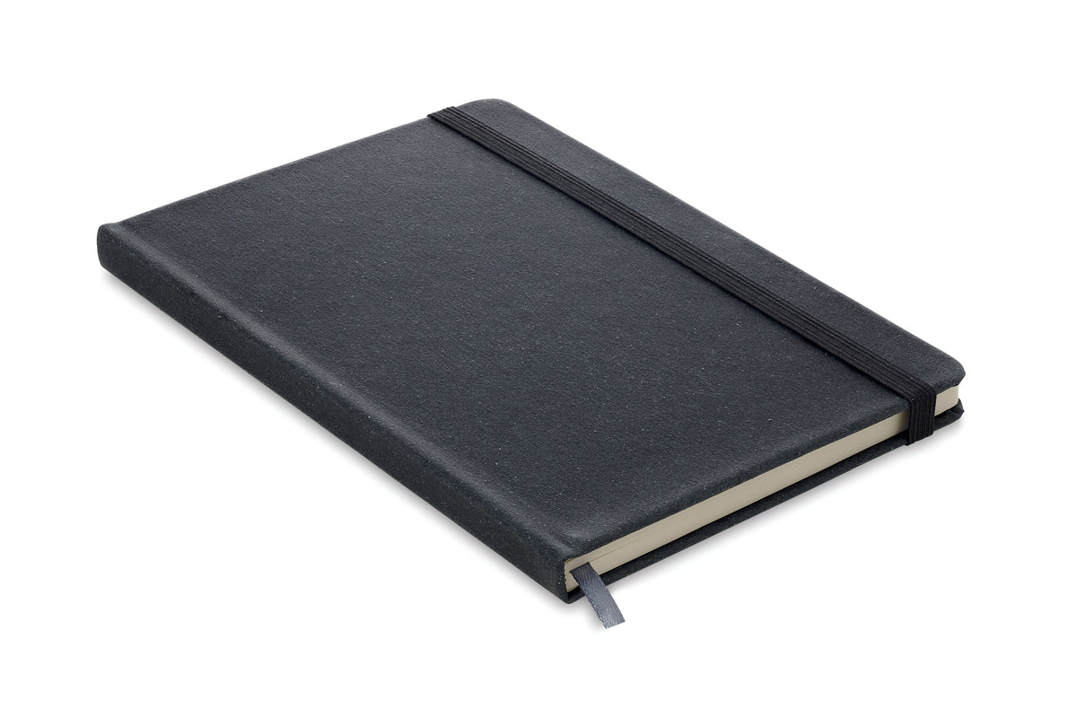 BAOBAB – Recycled PU A5 lined notebook – Black