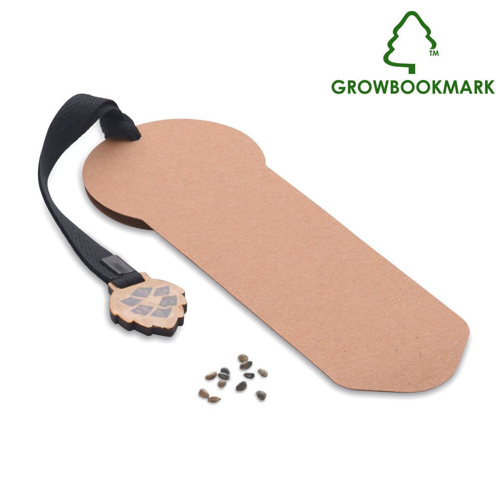 GROWBOOKMARK™ – Pine tree bookmark – Beige
