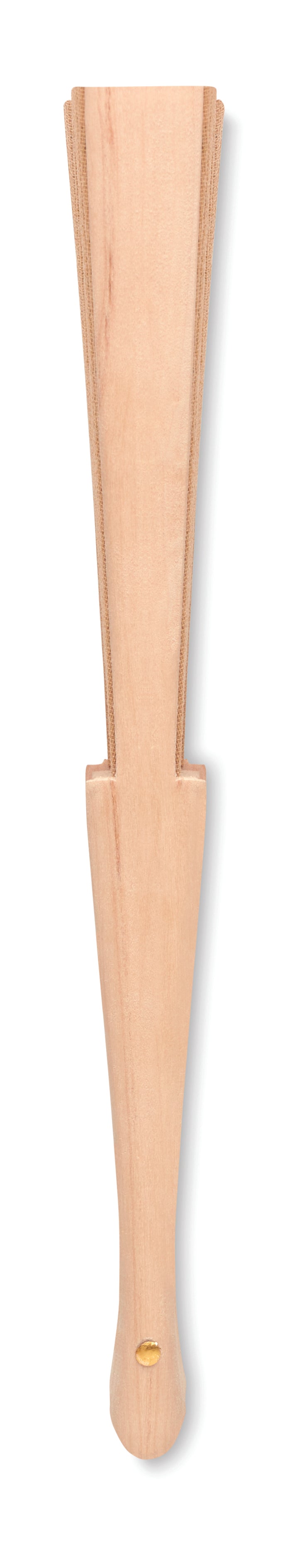 FANNY CORK – Wood hand fan with cork fabric – item picture back