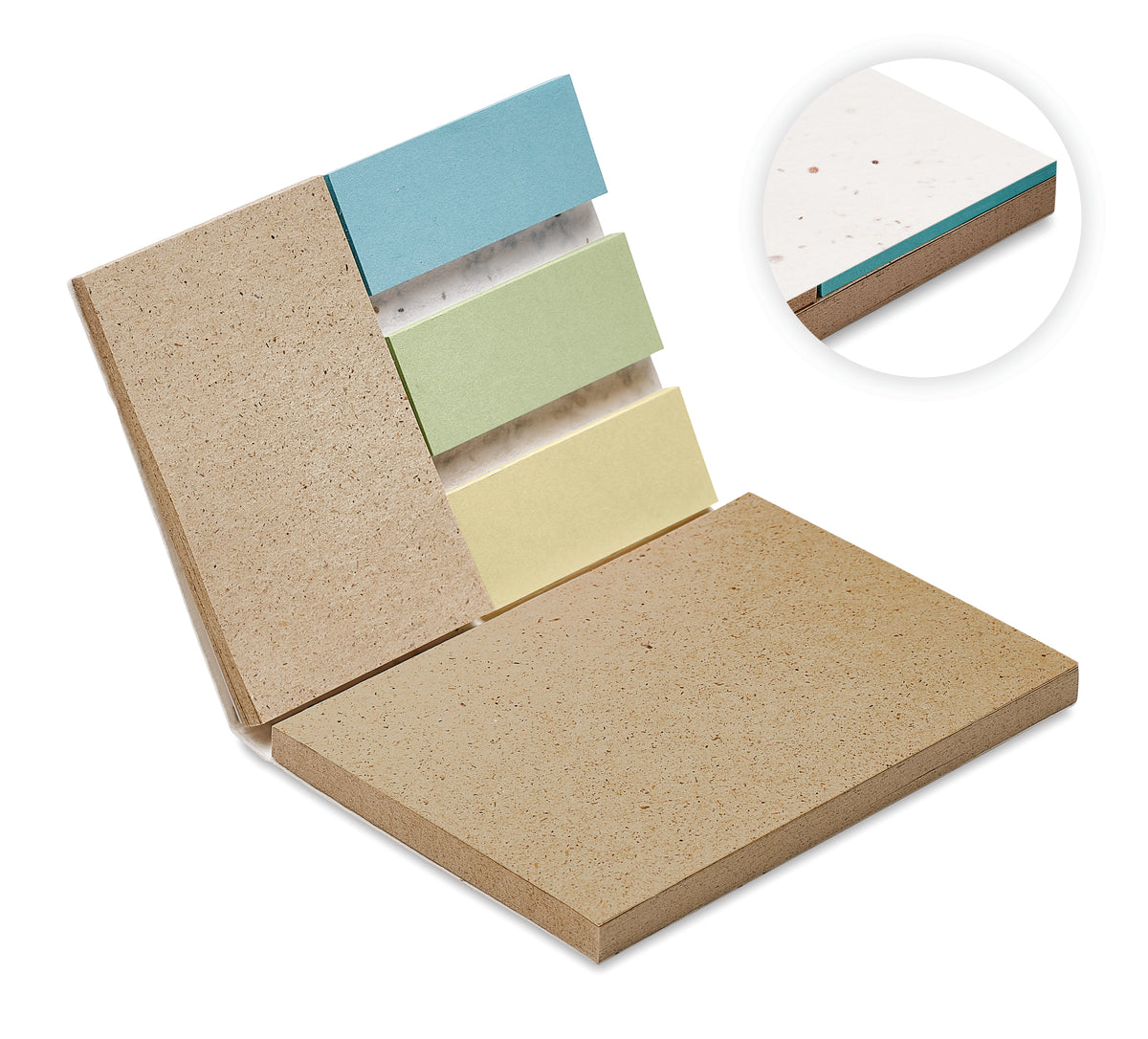 GROW ME – Grass/seed paper memo pad – White