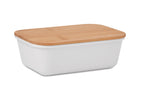 THURSDAY – Lunch box with bamboo lid – White
