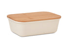 THURSDAY – Lunch box with bamboo lid – Beige