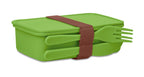 SUNDAY – Lunch box with cutlery – Lime
