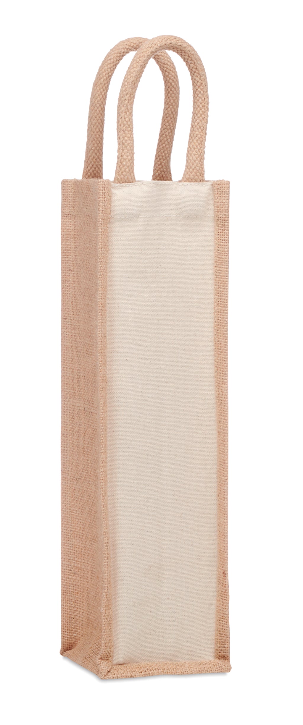 CAMPO DI VINO – Jute wine bag for one bottle – Beige