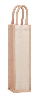 CAMPO DI VINO – Jute wine bag for one bottle – Beige