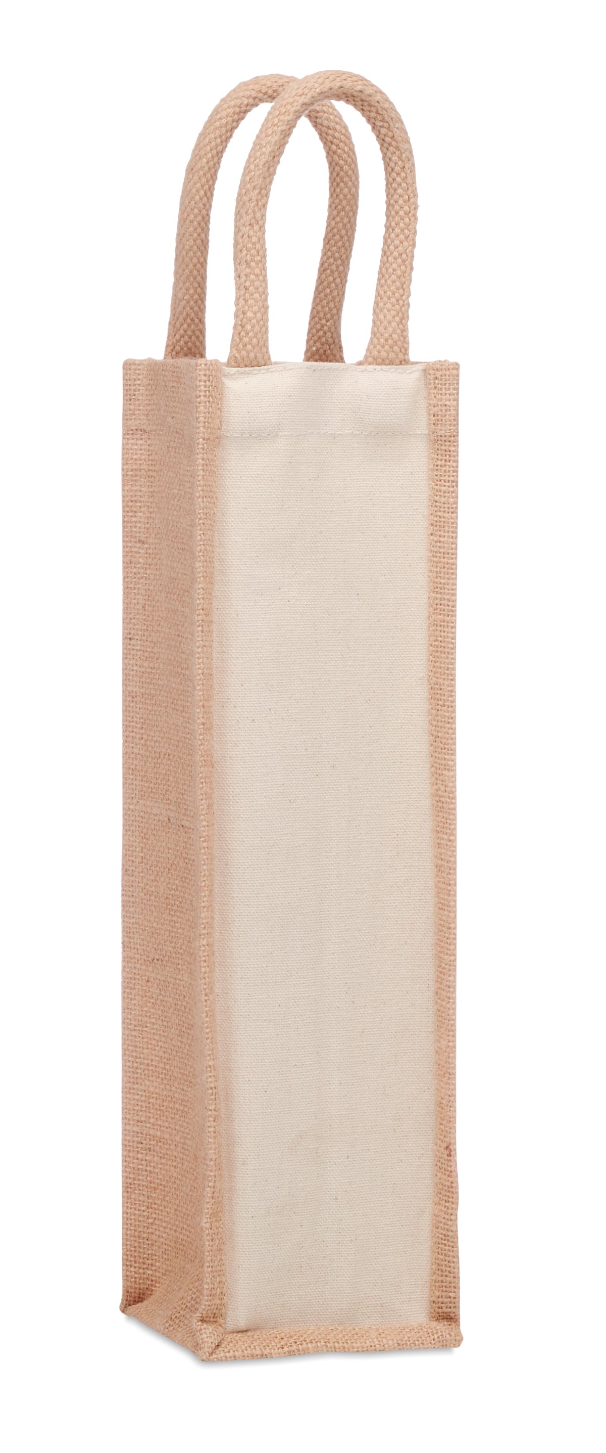 CAMPO DI VINO – Jute wine bag for one bottle – Beige