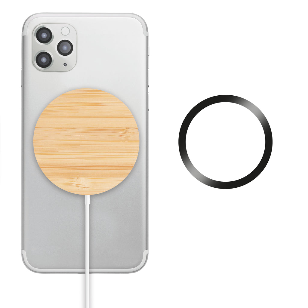 RUNDO MAG – Magnetic Wireless charger 10W – Wood