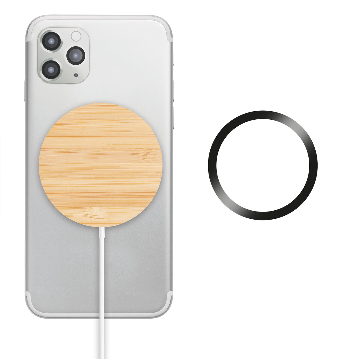 RUNDO MAG – Magnetic Wireless charger 10W – Wood