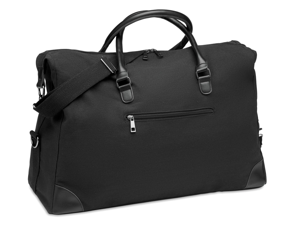 MONACO – Weekend bag in canvas 340gr/m² – Black