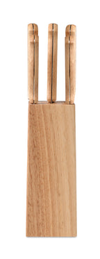 GOURMET – 5 piece knife set in base – item picture back