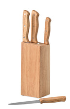 GOURMET – 5 piece knife set in base – item picture side