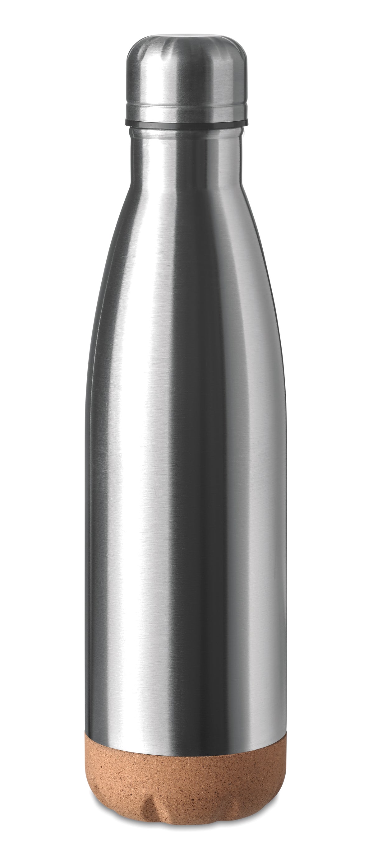 ASPEN CORK – Double wall bottle 500 ml – Matt Silver
