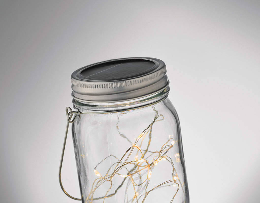 POT LAMP – Solar mason jar outdoor lamp – item detail picture