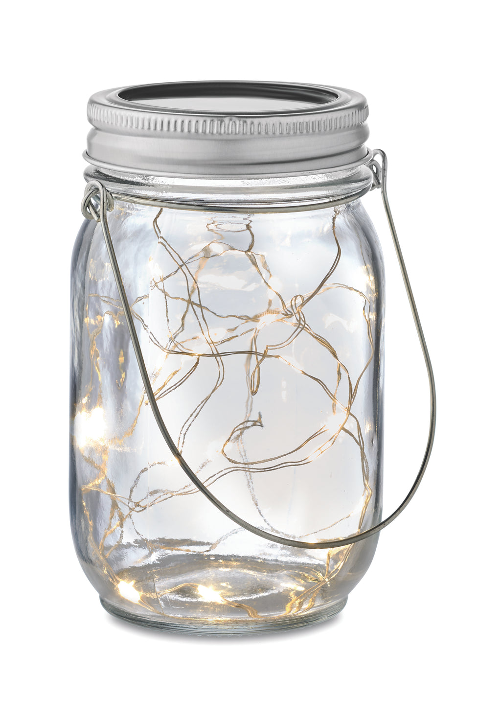 POT LAMP – Solar mason jar outdoor lamp – item picture side