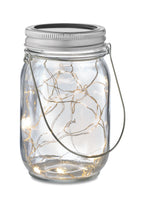POT LAMP – Solar mason jar outdoor lamp – item picture side