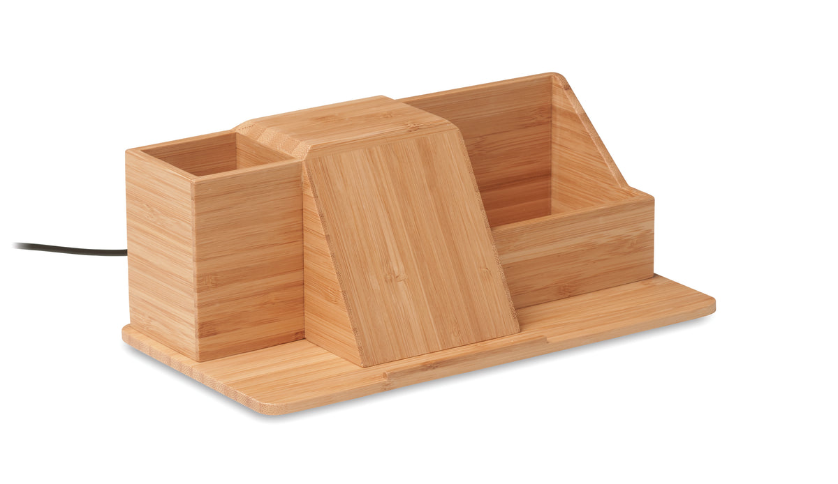 GROOVY – Desktop wireless charger  15W – Wood