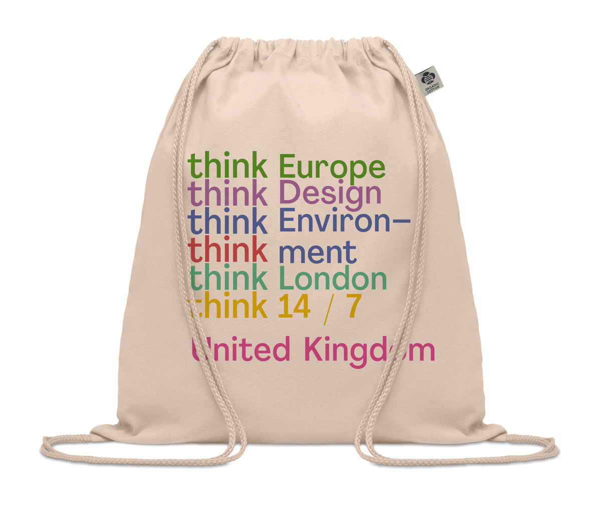 YUKI – Organic cotton drawstring bag – item picture printed