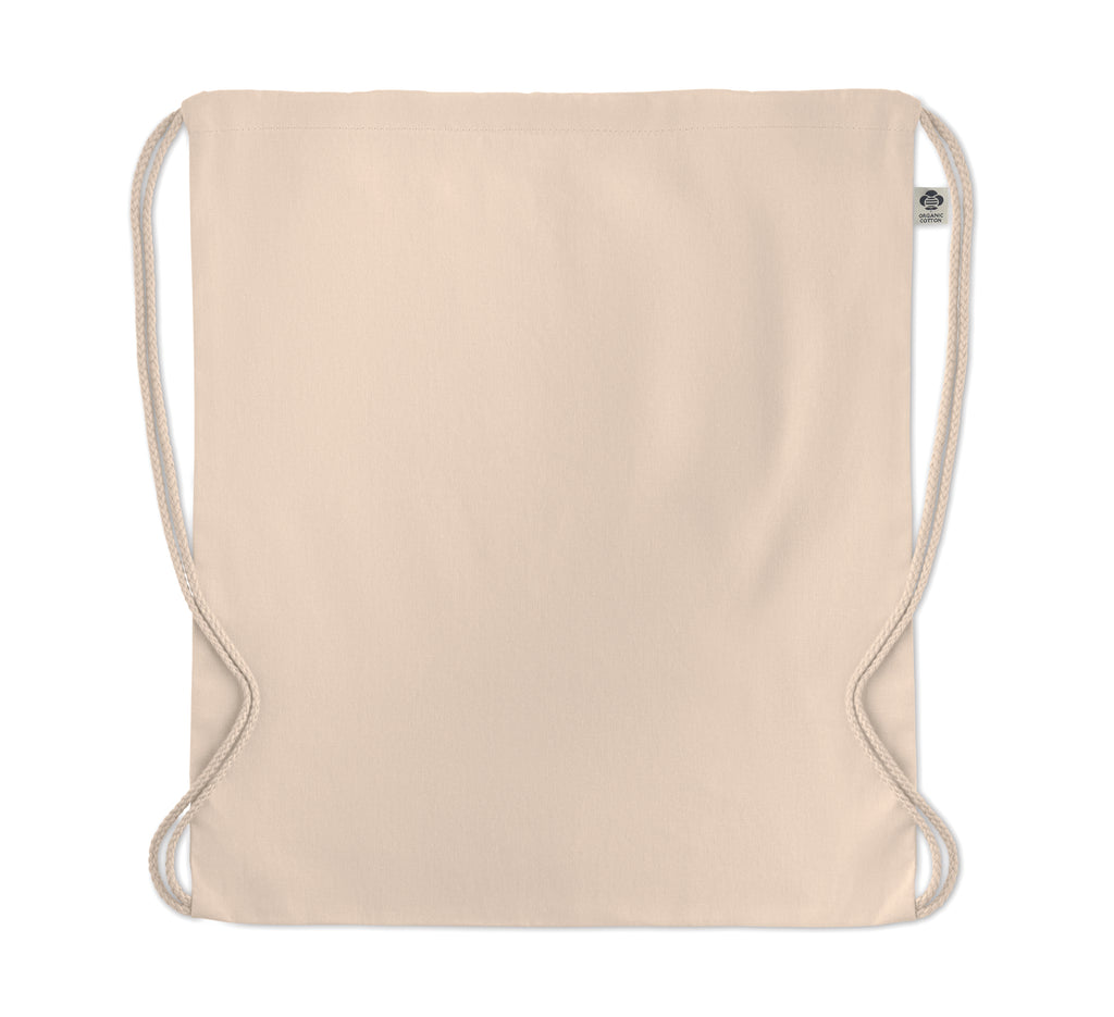 YUKI – Organic cotton drawstring bag – item picture side
