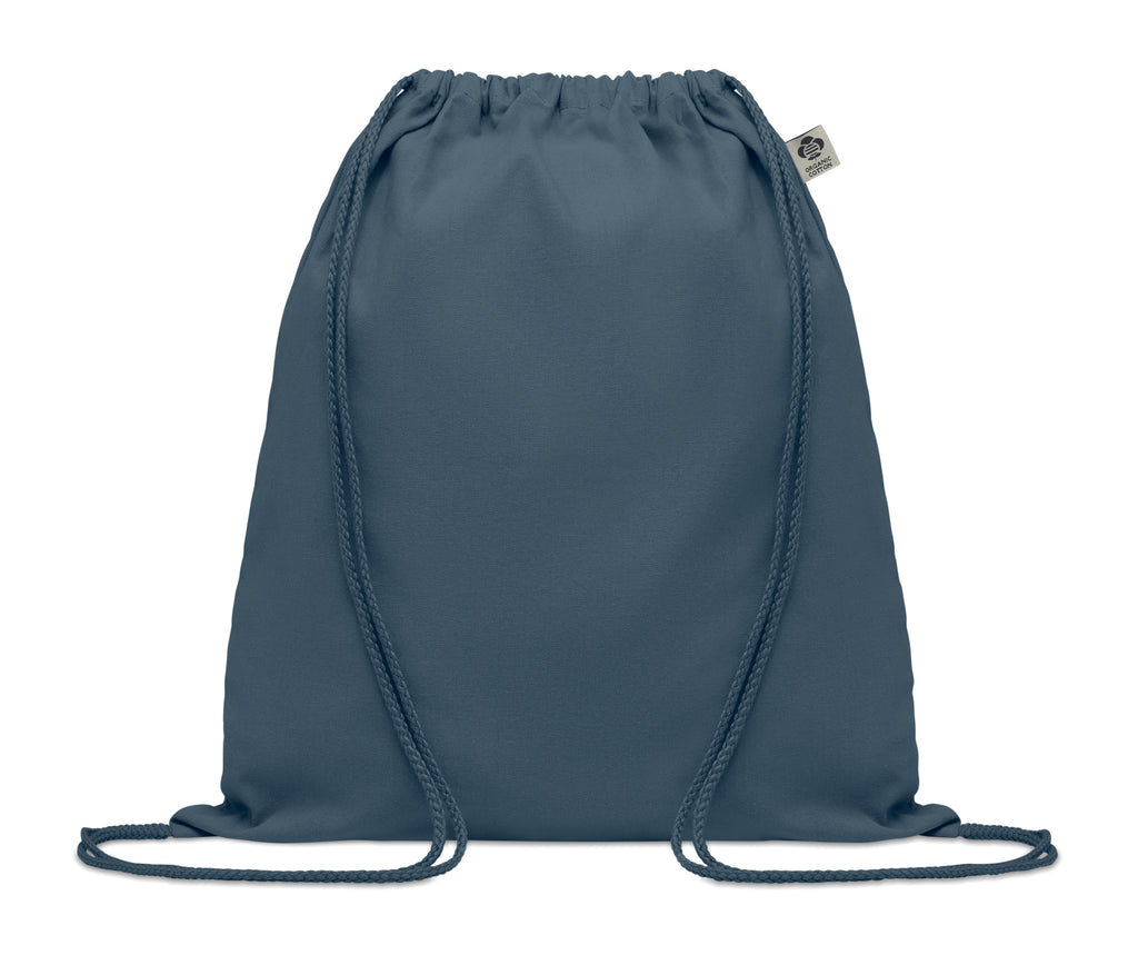 YUKI COLOUR – Organic cotton drawstring bag – Blue