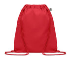YUKI COLOUR – Organic cotton drawstring bag – Red