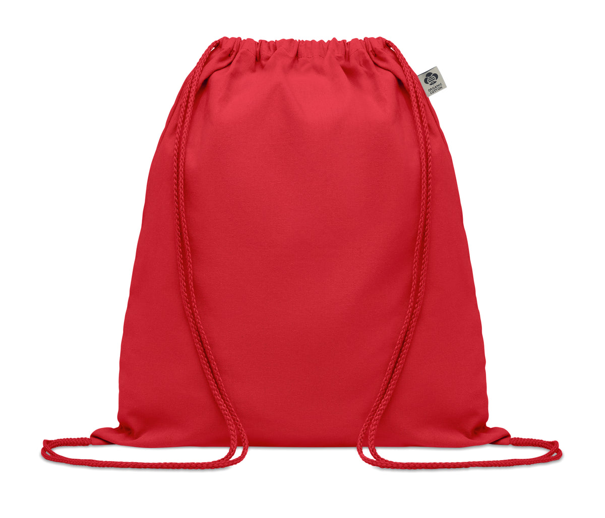 YUKI COLOUR – Organic cotton drawstring bag – Red