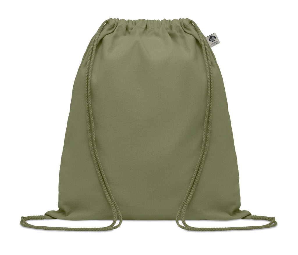 YUKI COLOUR – Organic cotton drawstring bag – Green