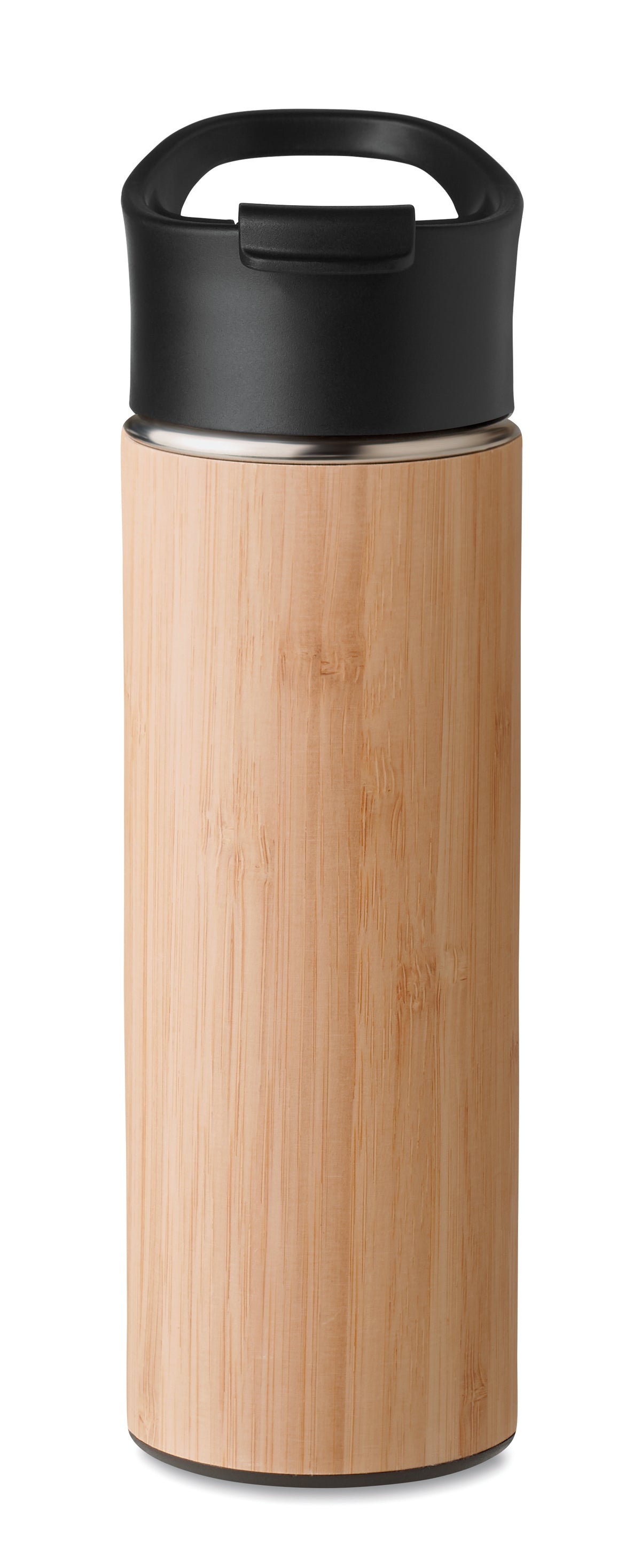 NANDA – Double wall bamboo flask 450ml – item picture side