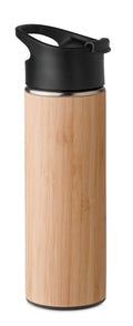 NANDA – Double wall bamboo flask 450ml – Wood