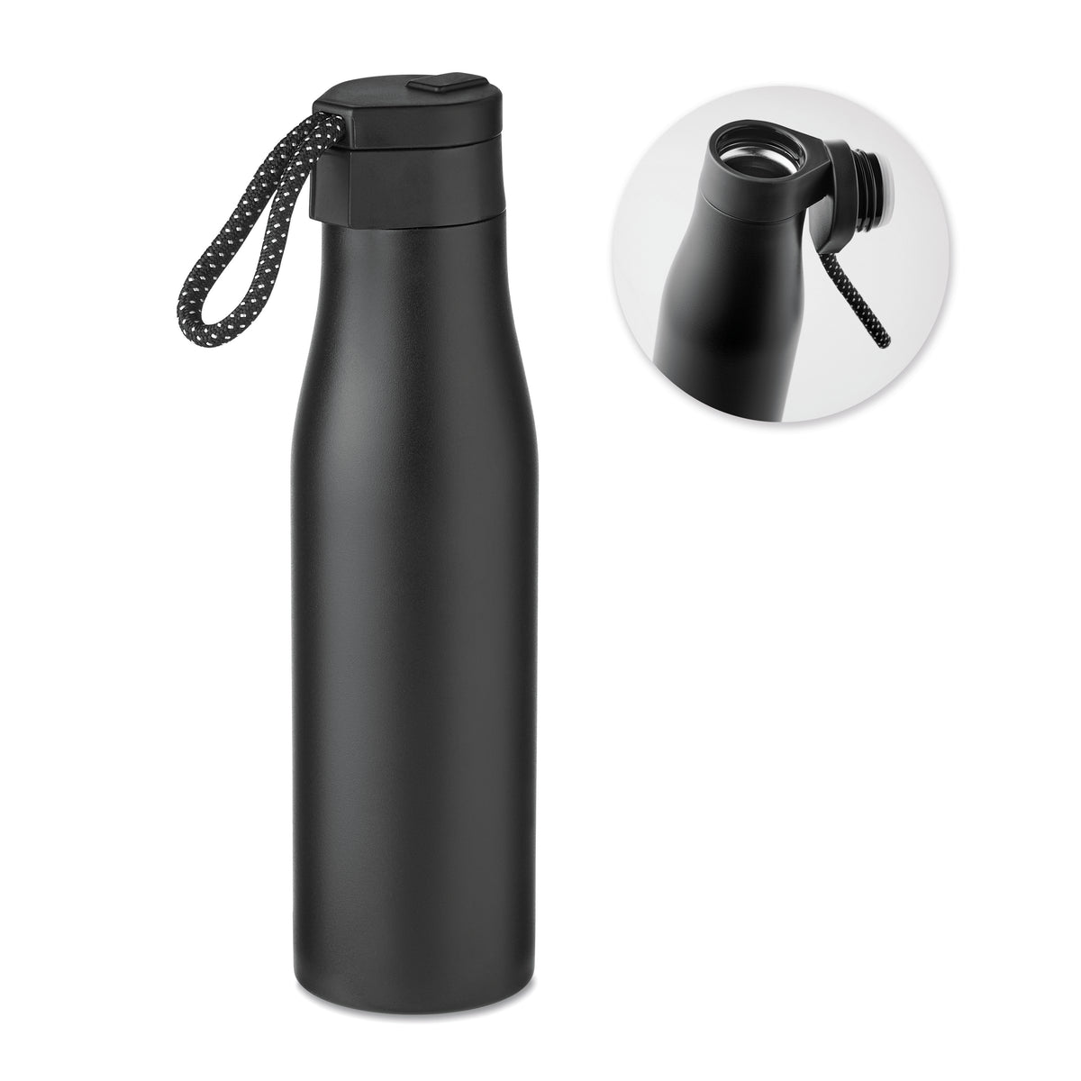 URSUS – Double wall flask 600ml – Black