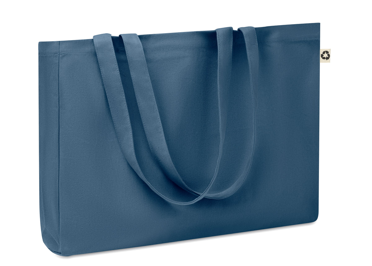 RESPECT COLOURED – Canvas Recycled bag 280 gr/m² – Blue