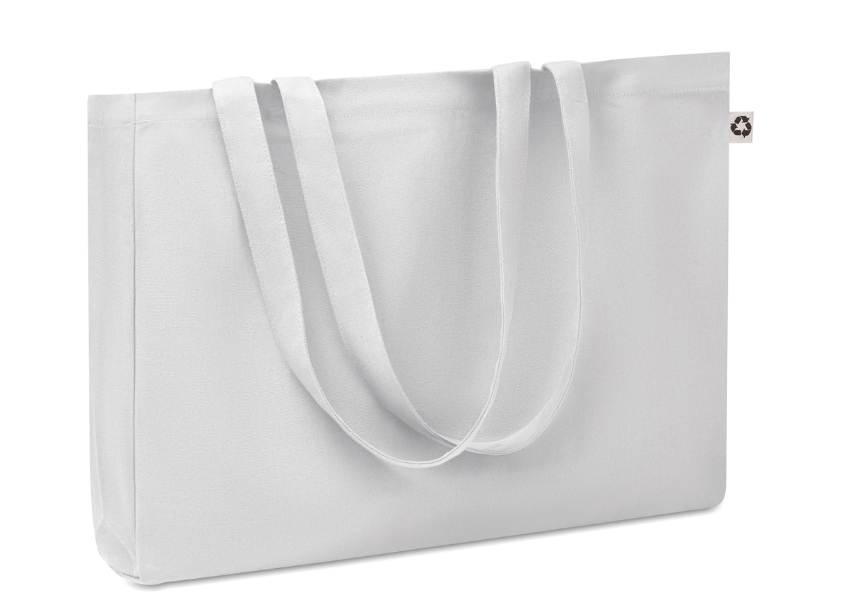 RESPECT COLOURED – Canvas Recycled bag 280 gr/m² – White