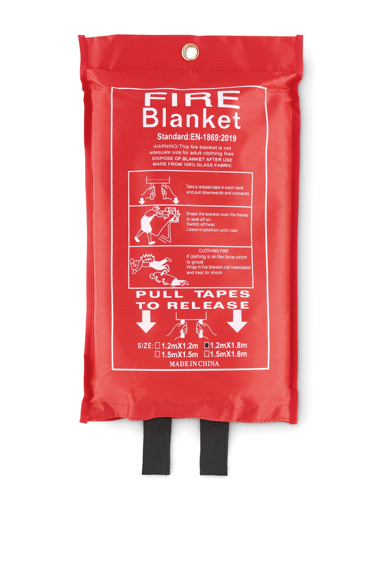 VATRA – Fire blanket in pouch 120x180 – Red