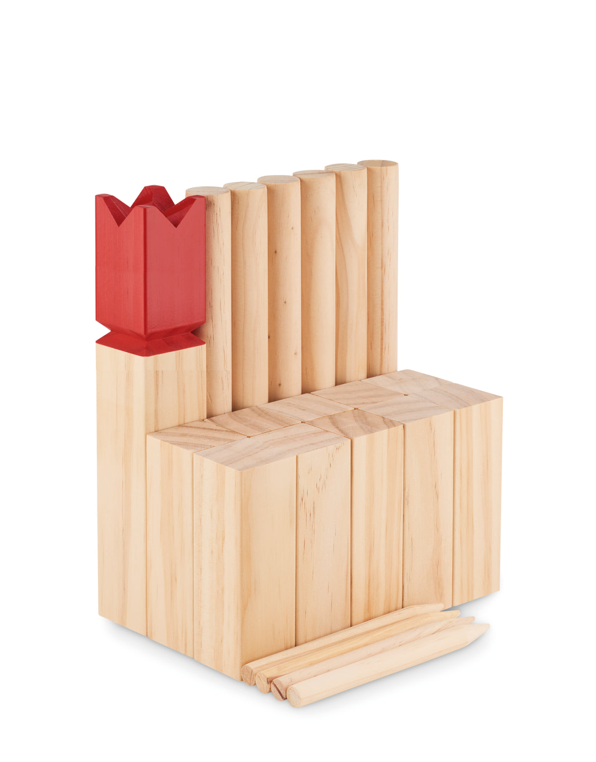 KING – Pinewood outdoor throwing game – item picture open
