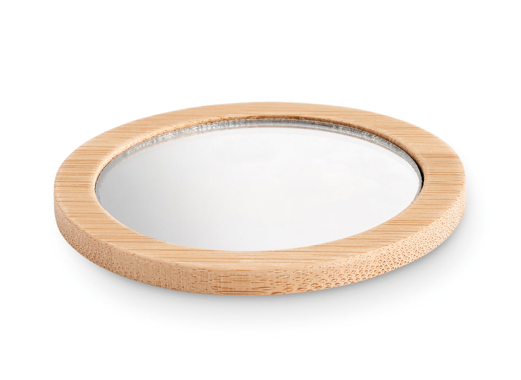 MALAY – Bamboo make-up mirror – item picture open