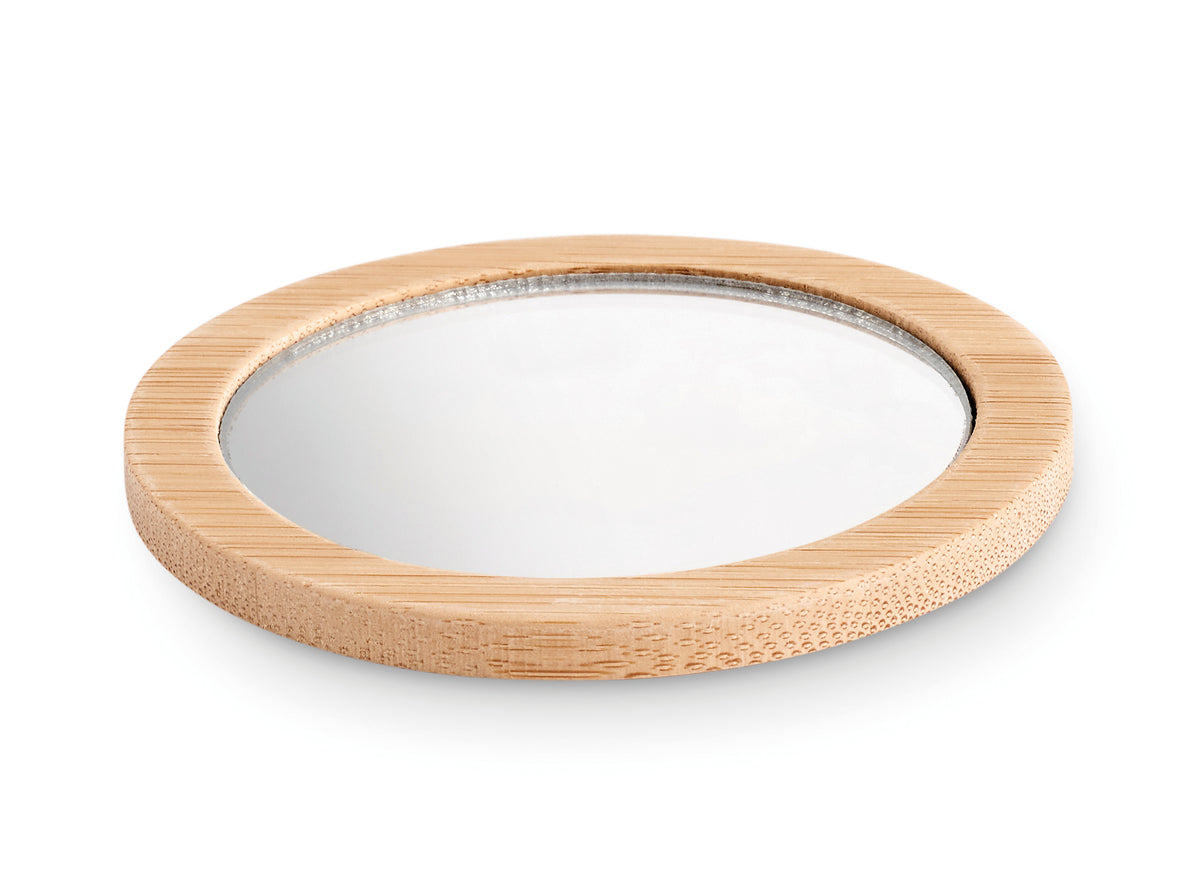 MALAY – Bamboo make-up mirror – item picture open