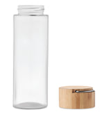 AMELAND – Glass bottle 500ml, bamboo lid – item picture open