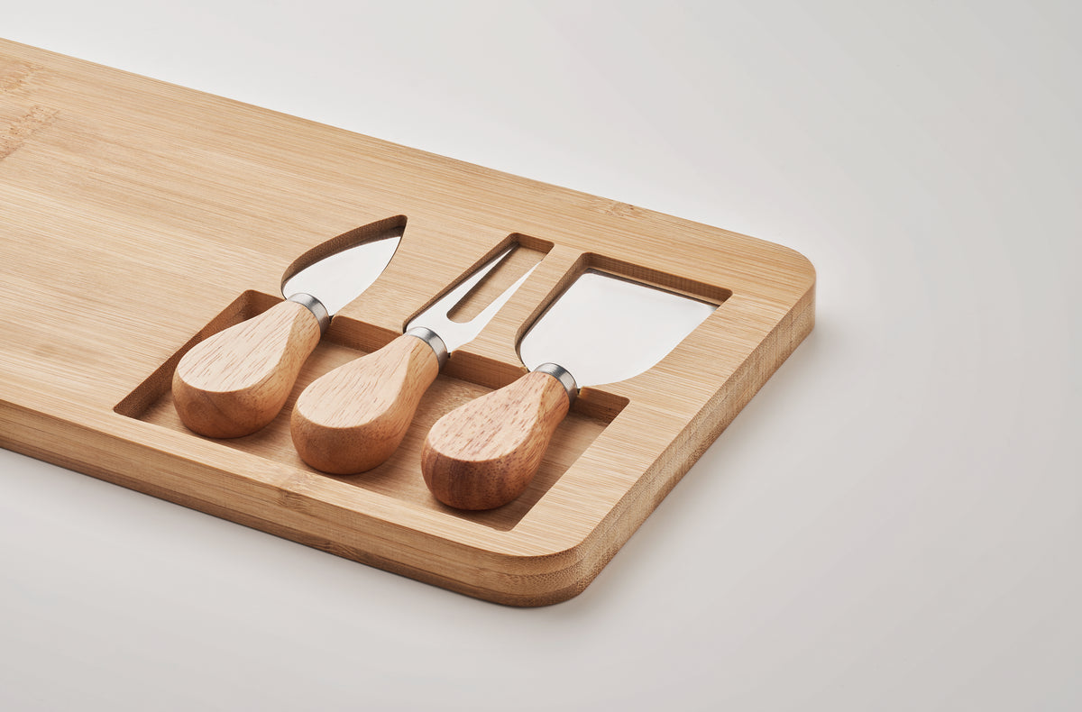 GLENAVY – Bamboo Cheese board set – item detail picture