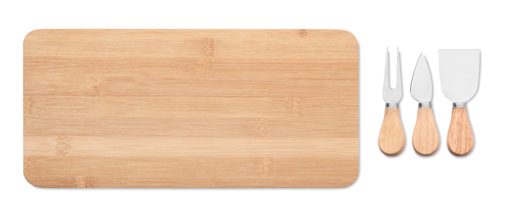 GLENAVY – Bamboo Cheese board set – item picture open