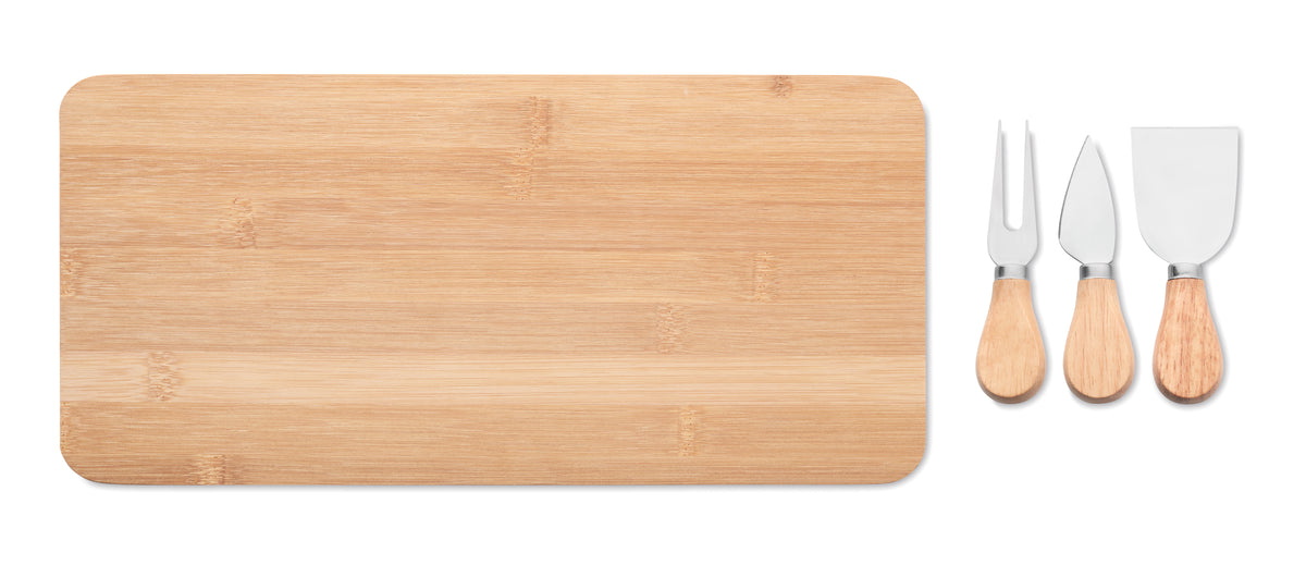 GLENAVY – Bamboo Cheese board set – item picture open