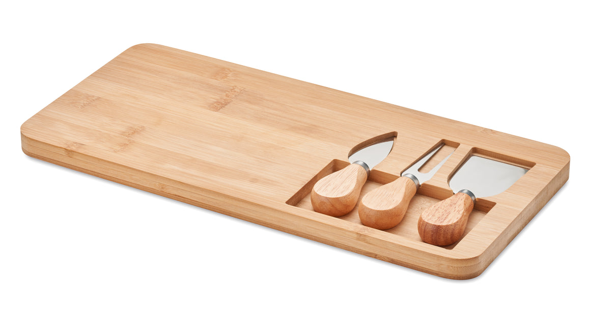 GLENAVY – Bamboo Cheese board set – Wood