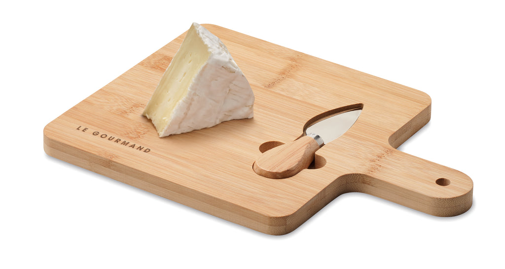 DARFIELD – Cheese board set in bamboo – item picture printed