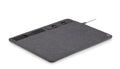 SUPERPAD – RPET mouse mat charger 15W – Stone Grey